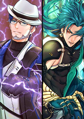 Anime Characters Split Image