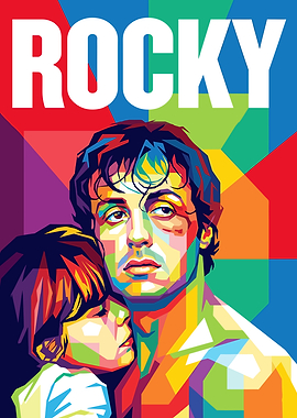 Rocky Balboa and Son Pop Art