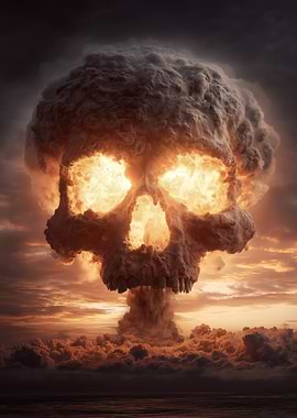 Skull Shaped Nuclear Explosion