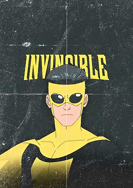 Invincible Comic Book Character Portrait