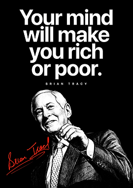 Motivational Poster – “Your Mind Will Make You Rich or Poor”