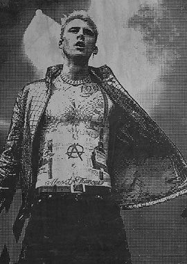 Machine Gun Kelly Black and White