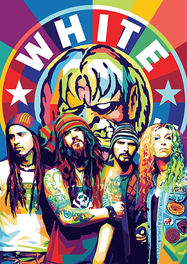 White Zombie Band Pop Art Portrait