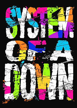 System of a Down Colorful Graphic