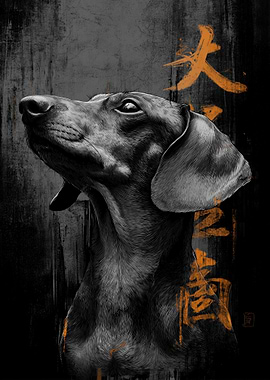 Ukiyo Minimalism Dachshund