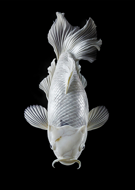 Marble White Koi Fish
