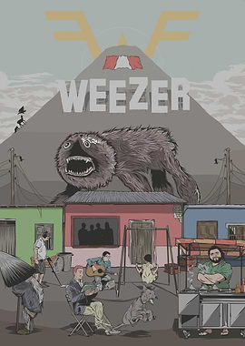 Weezer Concert Poster Art