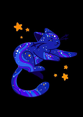 Celestial Cat in Space