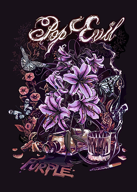 Pop Evil Purple Still Life