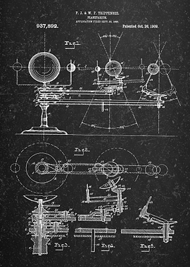 Planetarium Patent Blueprint - Trippensee
