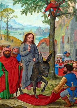 Jesus's Entry into Jerusalem Painting