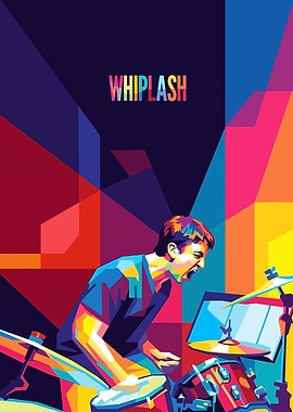 Whiplash Movie Poster Pop Art