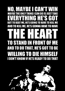 Rocky Balboa Quote Poster