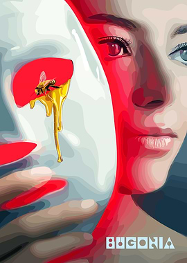 Honey Bee and Mask Portrait