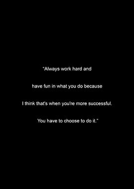 Inspirational Quote on Black Background