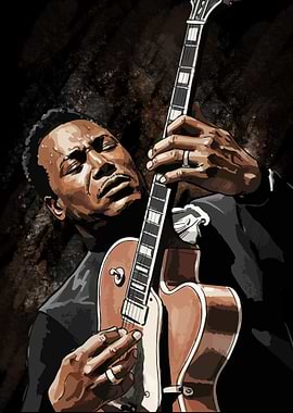 George Benson Portrait - Digital Art