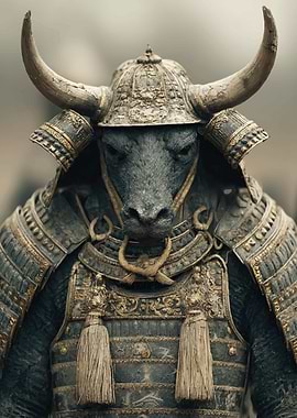 Bull Samurai Warrior