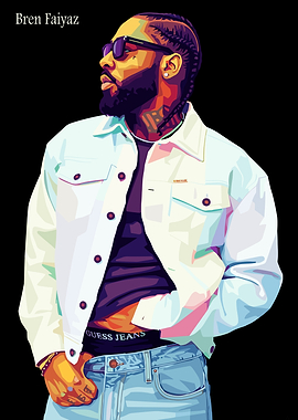 Bren Faiyaz Portrait Digital Art