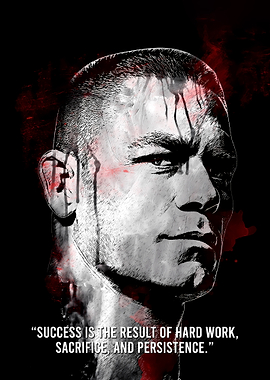 John Cena Motivational Quote Poster