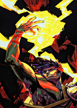 Zagreus wielding lightning