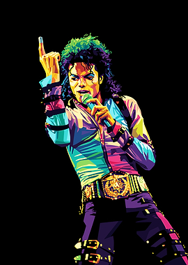 Michael Jackson Pop Art Illustration