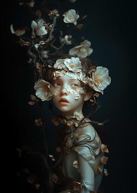 Floral Child Portrait