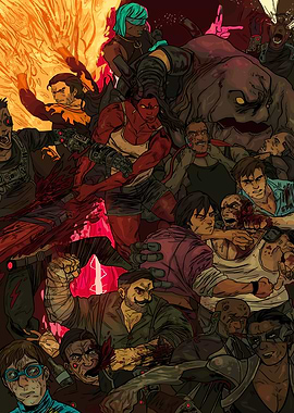 Dynamic Group of Characters in Action