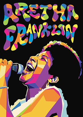 Aretha Franklin Portrait