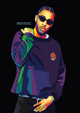Brent Faiyaz Pop Art Portrait