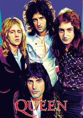 Queen Band Portrait