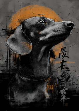 Ukiyo Minimalism Dachshund