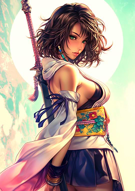 Anime Girl with Sword