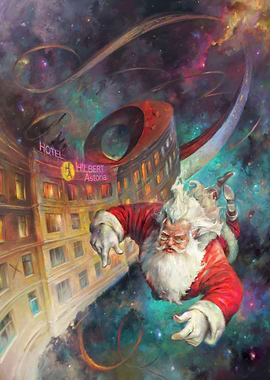 Santa Claus on Hilbert Astoria Hotel