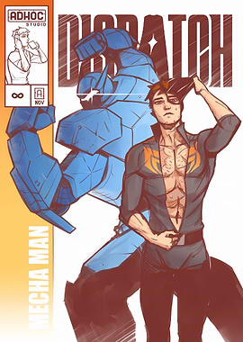 Mecha Man Comic Book Cover