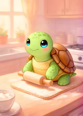 Cute Turtle Baker