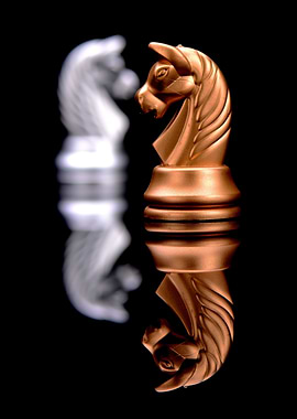 Chess Knights: Bronze and Silver