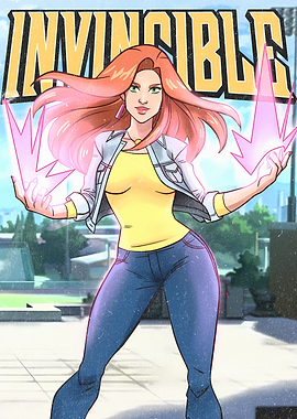 Invincible Atom Eve Comic Art