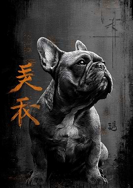 Ukiyo Minimalism French Bulldog