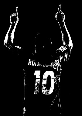 Ronaldinho Celebration Black and White