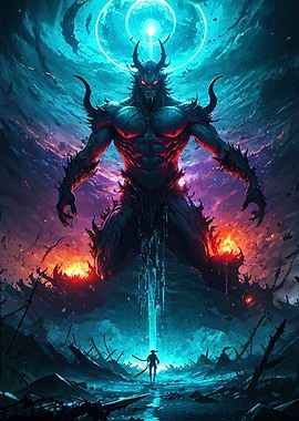 Epic Battle: Demon vs. Warrior