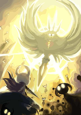 Hollow Knight Radiance Battle Fanart