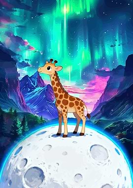Giraffe on the Moon