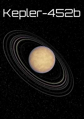 Kepler-452b Planet with Rings