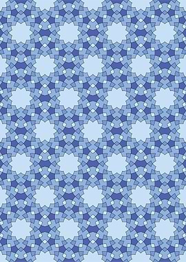 Blue Geometric Pattern