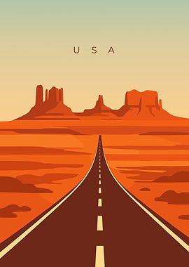 USA - Road Trip Landscape