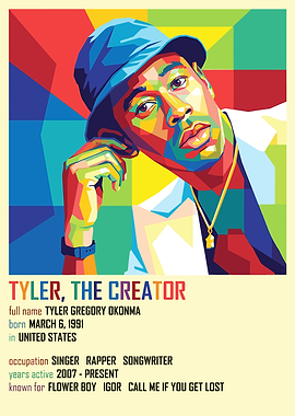 Tyler, The Creator - Pop Art Portrait