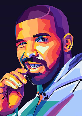 Drake Colorful Portrait