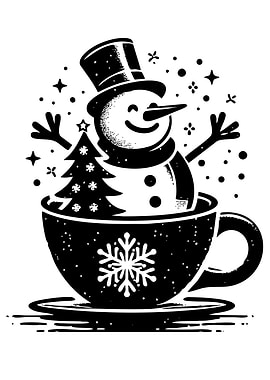 Snowman in a Cup