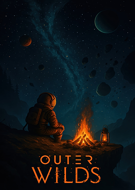 Outer Wilds: Astronaut by Campfire
