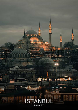 Istanbul, Turkey at Dusk